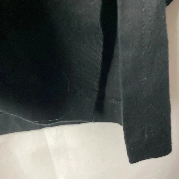 EILEEN FISHER WO SIZE LARGE OPEN FRONT CASUAL JACKET BLACK ORGANIC COTTON CLEAN - Picture 6 of 11